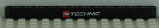 Technic, Liftarm Thick 1 x 13 with LEGO TECHNIC Logo Pattern (Sticker) - Sets 8109 / 42043