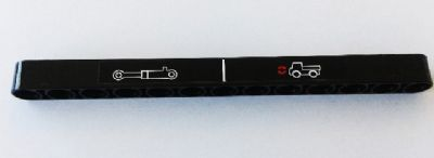 Technic, Liftarm Thick 1 x 13 with Pump and Truck with Red Arrows Pattern (Sticker) - Set 8110