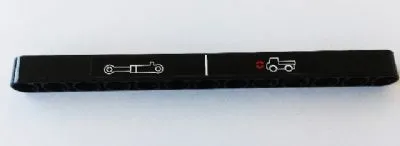 Technic, Liftarm Thick 1 x 13 with Pump and Truck with Red Arrows Pattern (Sticker) - Set 8110