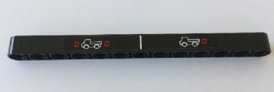 Technic, Liftarm Thick 1 x 13 with Trucks with Red Arrows Pattern (Sticker) - Set 8110