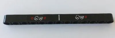 Technic, Liftarm Thick 1 x 13 with Trucks with Red Arrows Pattern (Sticker) - Set 8110