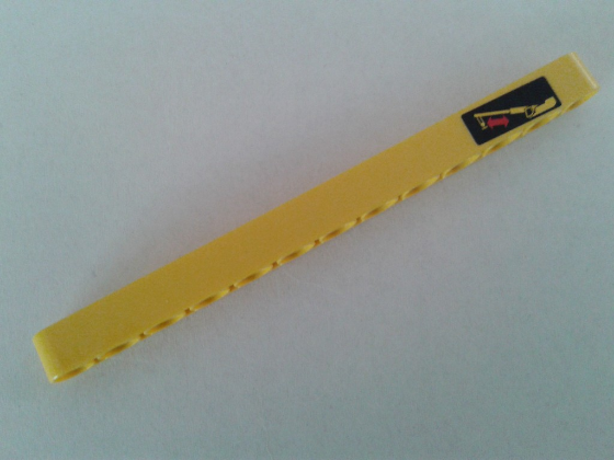 Technic, Liftarm Thick 1 x 13 with Crane Arm Movement Pattern on Right End (Sticker) - Set 8053