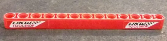 Technic, Liftarm Thick 1 x 13 with 'UKW TOOL SHOP' Pattern on Both Ends (Stickers) - Set 42000