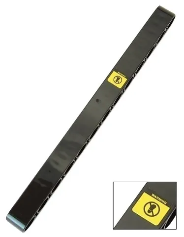 Technic, Liftarm Thick 1 x 13 with Yellow 'WARNING' and Black and Yellow Warning Sign Pattern (Sticker) - Set 42030