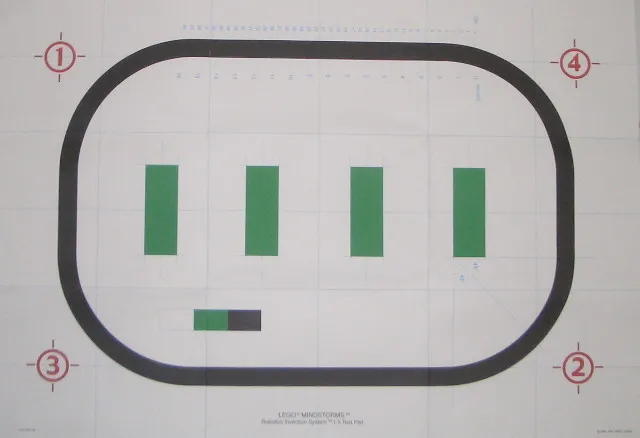 Paper Test Mat for Mindstorms Robotics Invention System 1.5