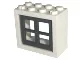 Window 2 x 4 x 3 - Solid Studs with Dark Bluish Gray Pane (4132 / 4133)