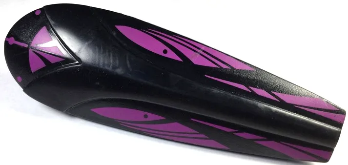 Galidor Accessory Shield 4 x 12 x 3 Rubber with Axle with Purple Spots Pattern