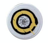 Tile, Round 2 x 2 with Worn Target Pattern (Sticker) - Set 5378