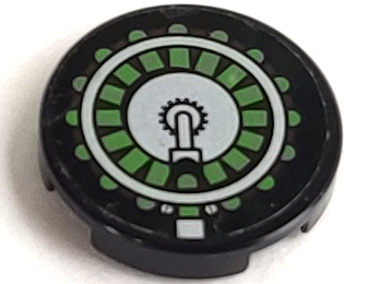 Tile, Round 2 x 2 with Ammunition Drum Pattern (Sticker) - Set 7477