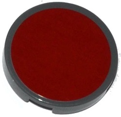 Tile, Round 2 x 2 with Dark Red Circle Pattern (Sticker) - Set 75039