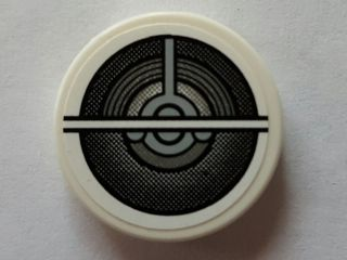 Tile, Round 2 x 2 with Air Intake Pattern (Sticker) - Set 9493