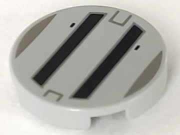 Tile, Round 2 x 2 with SW Sith Infiltrator Pattern