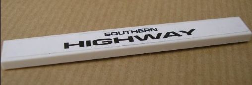 Tile 1 x 8 with 'SOUTHERN HIGHWAY' Pattern (Sticker) - Set 8147