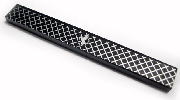 Tile 1 x 8 with Silver Horse Ferrari Logo and Grille Pattern (Sticker) - Set 8652