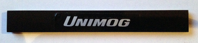 Tile 1 x 8 with 'UNIMOG' Pattern (Sticker) - Set 8110