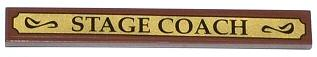 Tile 1 x 8 with 'STAGE COACH' Pattern (Sticker) - Set 79108