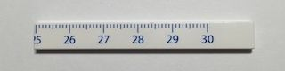 Tile 1 x 8 with Ruler CM 25 - 30 Pattern