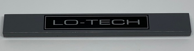 Tile 1 x 8 with 'LO-TECH' Pattern