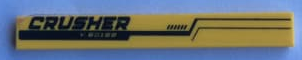 Tile 1 x 8 with 'CRUSHER' and 'V.60188' Pattern Model Right Side (Sticker) - Set 60188
