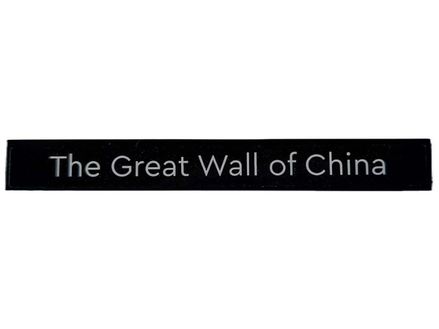 Tile 1 x 8 with 'The Great Wall of China'  Pattern (Sticker) - Set 40585