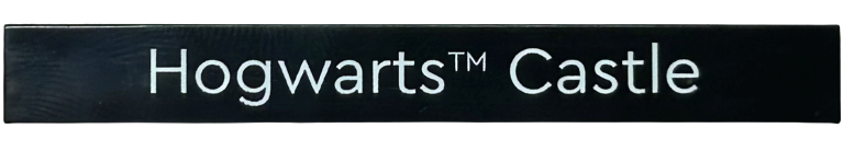 Tile 1 x 8 with White 'Hogwarts&trade; Castle' Pattern