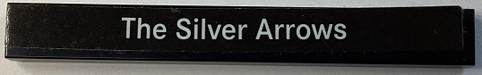 Tile 1 x 8 with White 'The Silver Arrows' Pattern (Sticker) - Set 75883