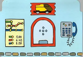 Plastic Backdrop for Sets 3327 / 9125 - Duplo Train Station Ticket Window
