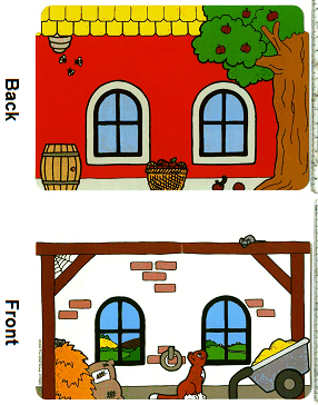 Plastic Backdrop for Sets 3618 / 9134 - Duplo Stable