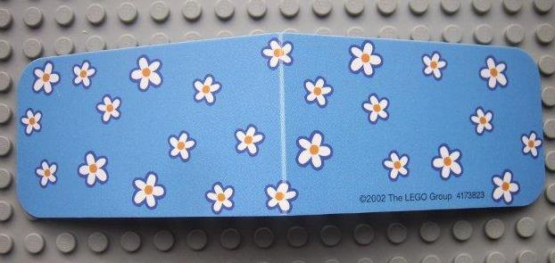 Paper Duplo Card Windbreak with Flower Pattern