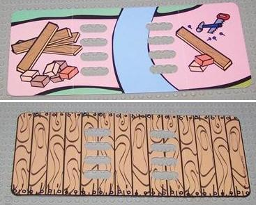 Paper Duplo Playmat, Rectangle with No Bridge/Bridge Pattern for Set 3283