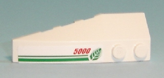 Wedge 6 x 2 Right with Wheat Spike and Red '5000' Pattern (Sticker) - Set 7636