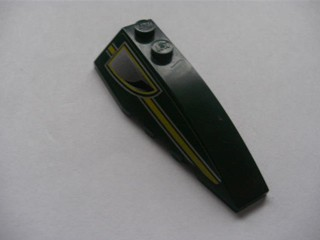 Wedge 6 x 2 Right with Stripe and Air Outlet Pattern (Sticker) - Set 8138