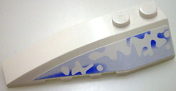 Wedge 6 x 2 Left with Snow and Ice Pattern (Sticker) - Set 3538