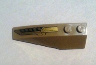 Wedge 6 x 2 Left with Gold Emblem Pattern (Sticker) - Set 6869