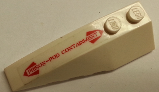 Wedge 6 x 2 Left with 'PRISON-POD CONTAINMENT' Pattern (Sticker) - Set 5973