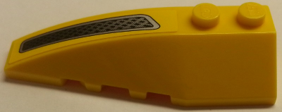 Wedge 6 x 2 Left with Engine Vent Hole Pattern (Sticker) - Set 8166