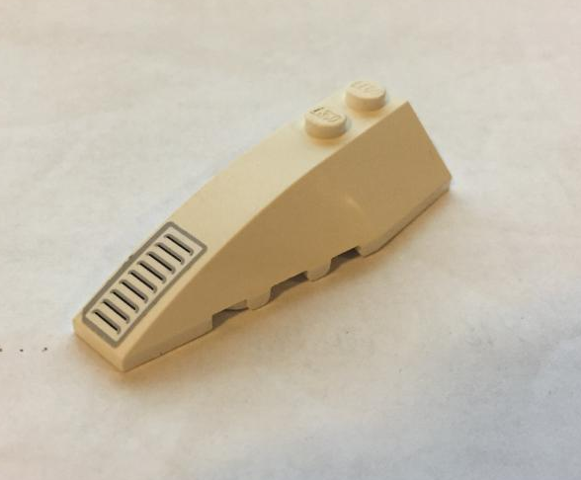 Wedge 6 x 2 Left with Vent Pattern (Sticker) - Set 4210