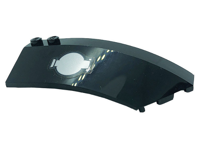 Wedge 8 x 3 x 2 Open Right with Silver Hatch Door Pattern (Sticker) - Set 76139