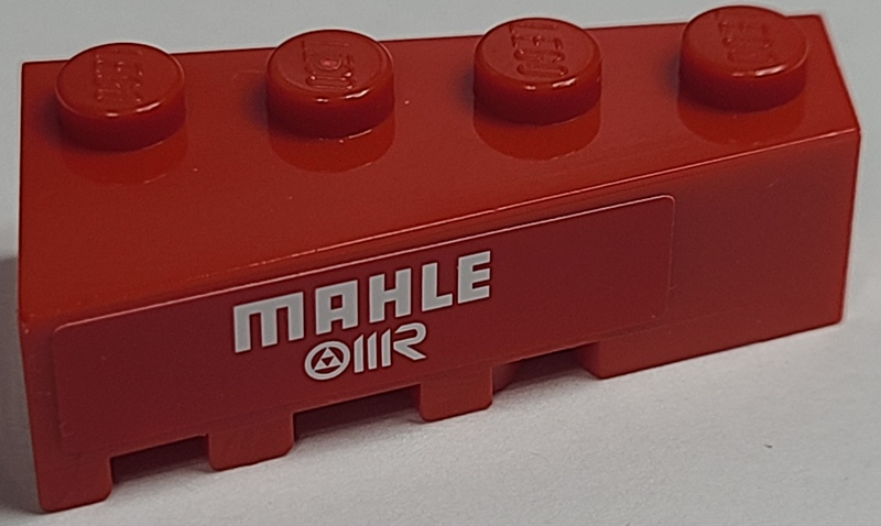 Wedge 4 x 2 Right with White 'MAHLE OIIR' Logos Pattern (Sticker) - Set 8157