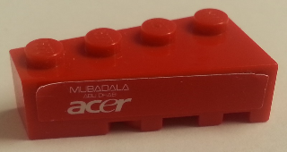 Wedge 4 x 2 Left with 'MUBADALA', 'ABU DHABI' and 'acer' Pattern (Sticker) - Set 8142-2