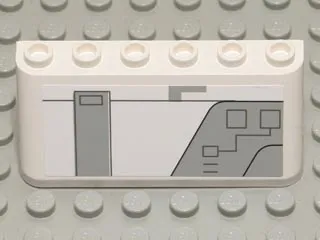 Windscreen 2 x 6 x 2 with SW Gunship Panel Pattern Upper Right (Sticker) - Set 7163