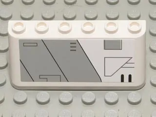 Windscreen 2 x 6 x 2 with SW Gunship Panel Pattern Lower Left (Sticker) - Set 7163