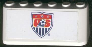 Windscreen 2 x 6 x 2 with US Soccer Logo Pattern (Sticker) - Set 3425
