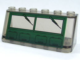 Windscreen 2 x 6 x 2 with Split Windshield Pattern (Sticker) - Set 7625