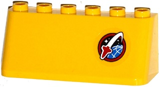 Windscreen 2 x 6 x 2 with Space Shuttle Logo Pattern (Sticker) - Set 60080