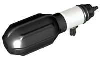 Minifigure, Utensil Cylinder with Trans-Light Blue Water Extension and Black Handle with Black Rubber Squeezable Bladder (41815c01 / 41818)