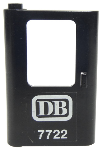 Door 1 x 4 x 5 Train Left, Thin Support at Bottom with 'DB 7722' Pattern (Sticker) - Set 7722