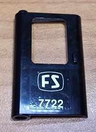 Door 1 x 4 x 5 Train Left, Thin Support at Bottom with 'FS 7722' Pattern (Sticker) - Set 7722