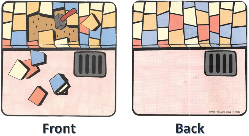 Plastic Duplo Playmat with Road and Pavement Unfinished/Finished Pattern for Set 3279