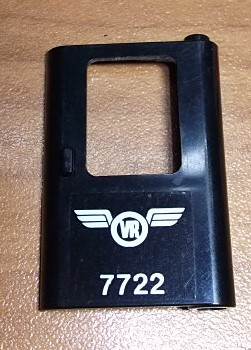 Door 1 x 4 x 5 Train Right, Thin Support at Bottom with 'VR 7722' Pattern (Sticker) - Set 7722